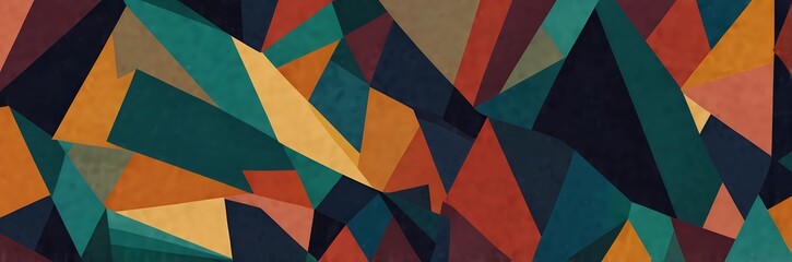 Abstract background with Geometric shapes and triangles Earthly tone colores