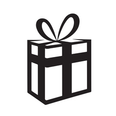gift box vector silhouette