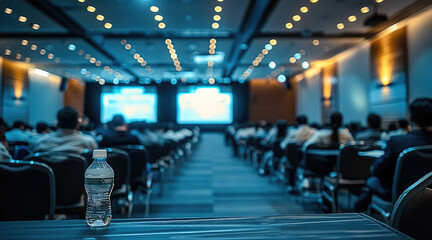 A big conference during the day with lots of daylight.