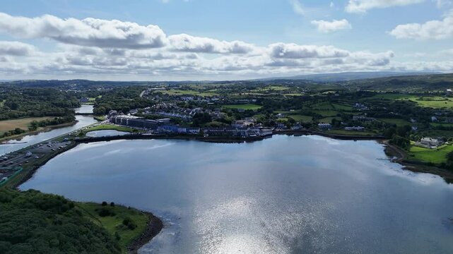 montagne Croagh Patrick en Irlande et Clew Bay pr&egrave;s de Westport