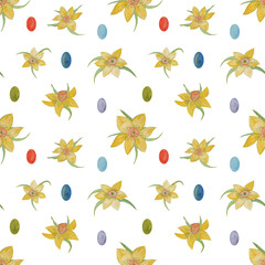 Spring Illustrations with Easter Motifs