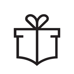 gift box vector silhouette