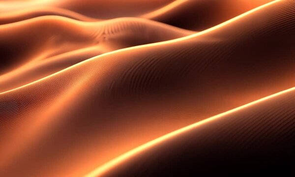 Abstract orange wave pattern background