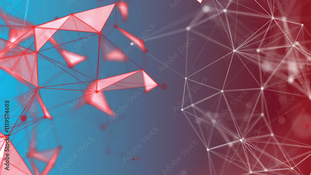 Poster abstract background with connected dots and lines. digital technology background. network connection