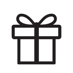 gift box vector silhouette