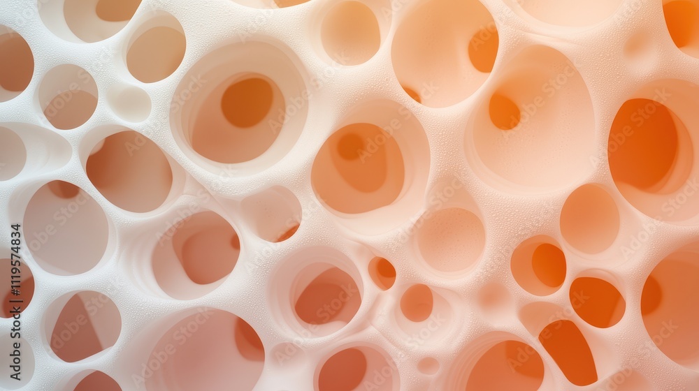 Poster insulation foam spray concept, intricate macro view of expanding foam insulation with unique bubble 