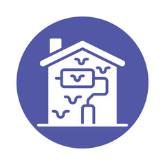 Home Painting Vector Gylph Icon. Eps 10 File 