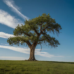 Obraz premium tree on a hill