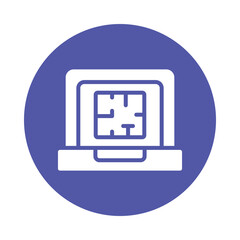 Fototapeta premium Contruction Plan Vector Gylph Icon. Eps 10 File 