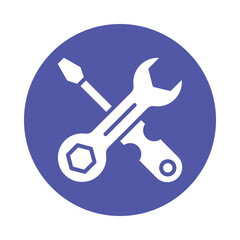 Tools Vector Gylph Icon. Eps 10 File 