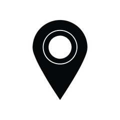 Location Pin Symbol Vector - Minimalist Design for Maps, Navigation, and Event Planning