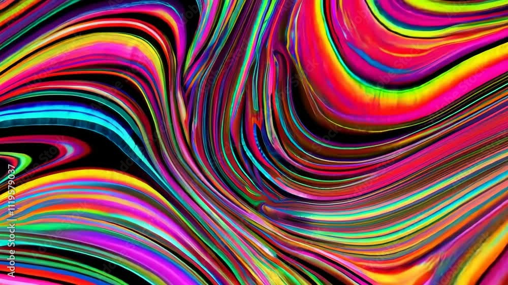 Poster colorful abstract liquid backgrounds feature wavy flowing line patterns. the vibrant, dynamic design