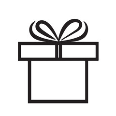 gift box vector silhouette