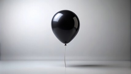 Elegant black balloon on background, balloon, elegant, black, isolated,background, decoration, party, celebration, festive