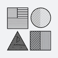 Minimalist Black and White Vector Line Art Collection: Versatile Icons and Illustrations