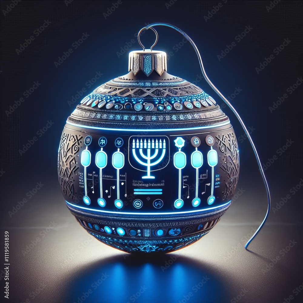 Poster 9 interactive hanukkah ornament an ornament with embedded leds a