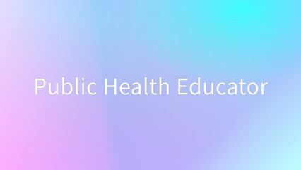 Public Health Educator のグラデーション背景イラスト