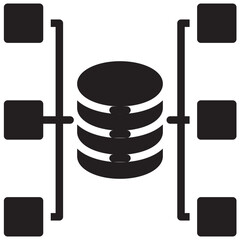 Database Structure icon Vector illustation