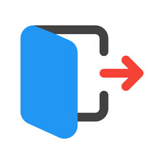 logout flat icon