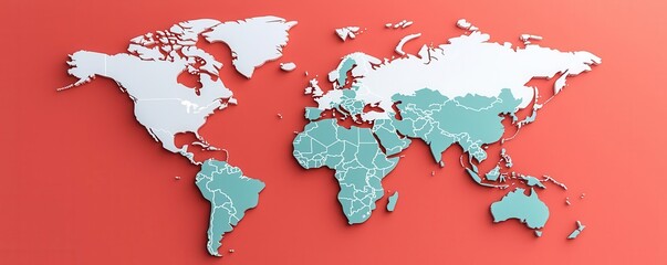World map with diabetes rates, global health statistics, 3D illustration