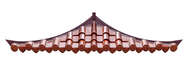 Brown chinese style roof