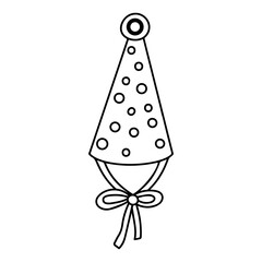 birthday hat icon vectors illustration