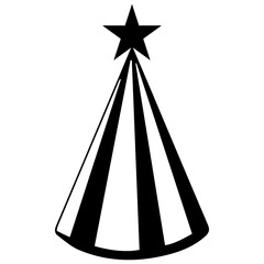 birthday hat icon vectors illustration