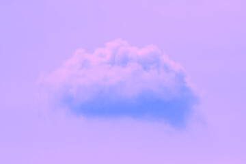 Pastel purple and light blue clouds