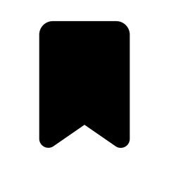 bookmark glyph icon