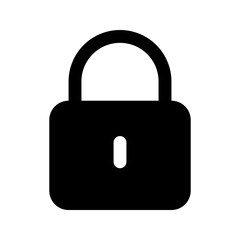 lock glyph icon