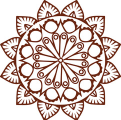 Beautiful flower art and mandala vector design