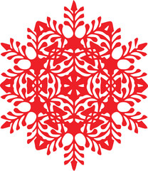 Beautiful flower art and mandala vector design