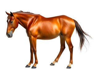 Obraz premium horse isolated on white background