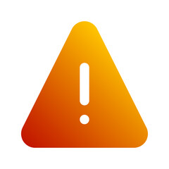 warning gradient icon