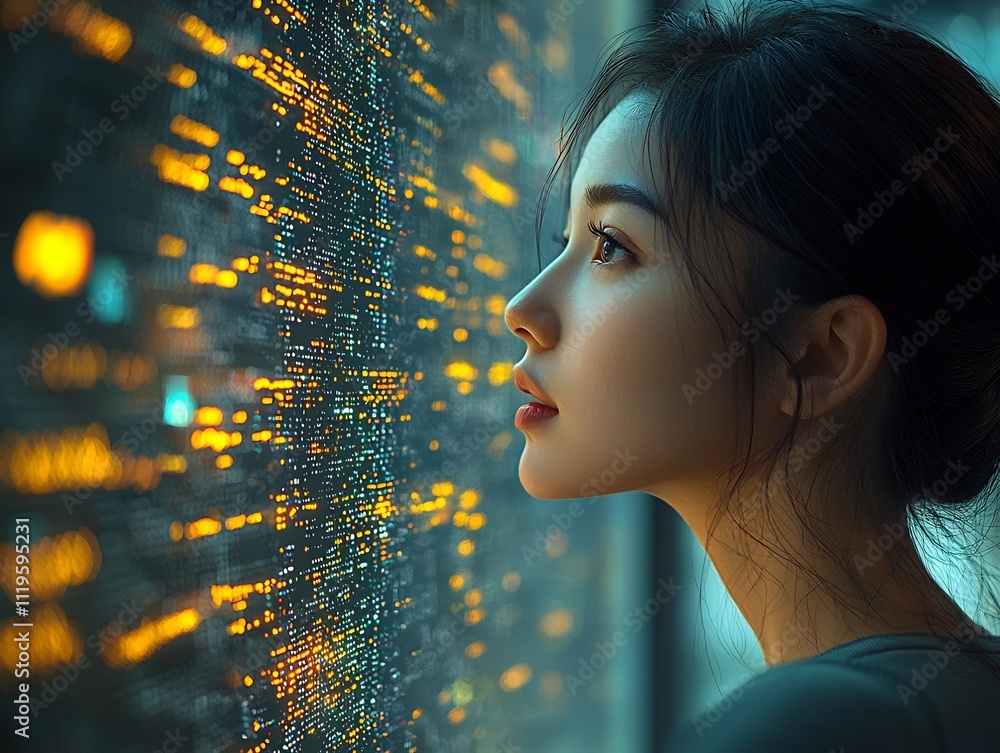 Poster Call Center Representative Utilizing AI Driven Virtual Assistant and Digital Interfaces