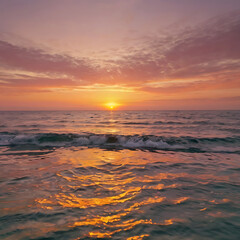Fototapeta premium sunset over the sea