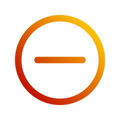 minus gradient icon