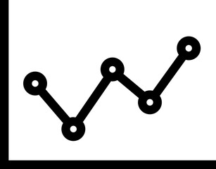 Increase and Decrease Line icon. Editable Stroke, Contains such as Arrow, Chart, Diagram, Finance, Direction, Graph, Growth, Interest Rate, Investment, Performance, Stock Market, Data vector.