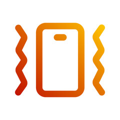 vibrate gradient icon