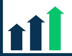 Increase Business Graph Line Icon. editable Stroke, Contains such as Arrow, Chart, Diagram, Finance, Direction, Graph, Growth, Interest Rate, Investment, Performance, Stock Market, Data linear vector.