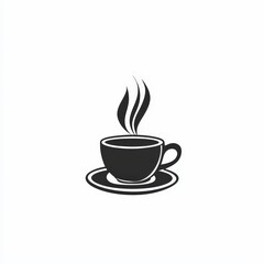 Obraz premium Design of coffee icon logo illustration isolated on white background