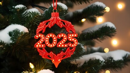 2025 decorated on crismass tree