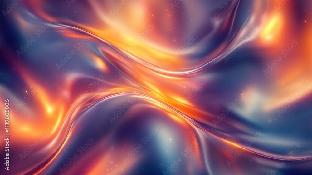 Aufkleber bright colors twist and flow, forming an abstract design with rich textures and dynamic movement