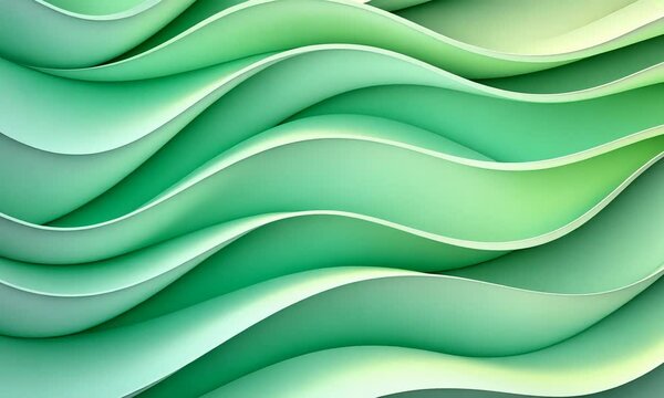 Abstract wavy mint green background