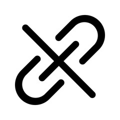 unlink line icon