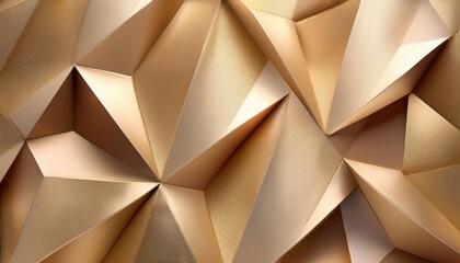Geometric gold shapes creating a seamless pattern with modern aesthetics