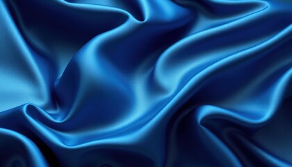 Blue silky fabric cloth abstract background wallpaper HD