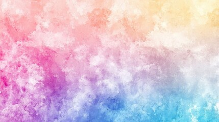 Fototapeta premium Soft pastel rainbow gradient blending seamlessly across the background, creating a dreamy digital effect focus on, gentle hues, ethereal, Overlay, smooth gradient backdrop