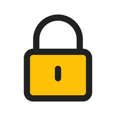 lock line color icon