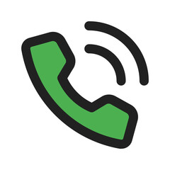 phone call line color icon